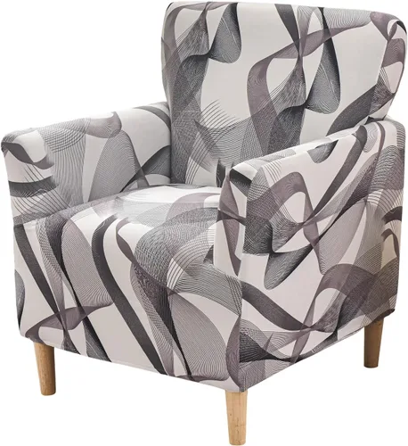 Vista 47 de Fundas de jacquard para sillón de banquete, fundas suaves para sillón de 1 pieza, fundas elásticas para silla de sala de estar, antideslizantes