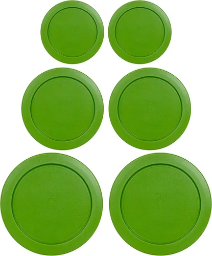 Vista 7 de Tapas de Repuesto para Contenedores Pyrex Redondos de Vidrio para Alimentos de Plástico (2) 2-Tazas (2) 4-Tazas (2) 7-Tazas (Fucsia)