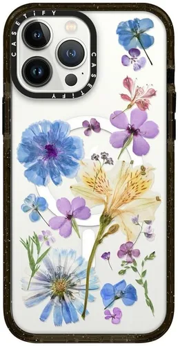 Vista 141 de CASETiFY Funda Impact para iPhone 13 [Protección contra caídas de grado militar 4X de 8.2 pies/Compatible con Magsafe] - #1 Mom - Transparente