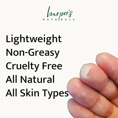 Vista 4 de Harper's Naturals Hidratante facial de zanahoria, hidratante facial totalmente natural, para todo tipo de piel, cobertura durante todo el día