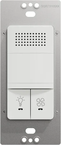 Vista 3 de Square D by Schneider Electric Square D X Series Dual Humidity & PIR Motion Occupancy/Vacancy Sensor de luz y control de ventilador, 3 amperios