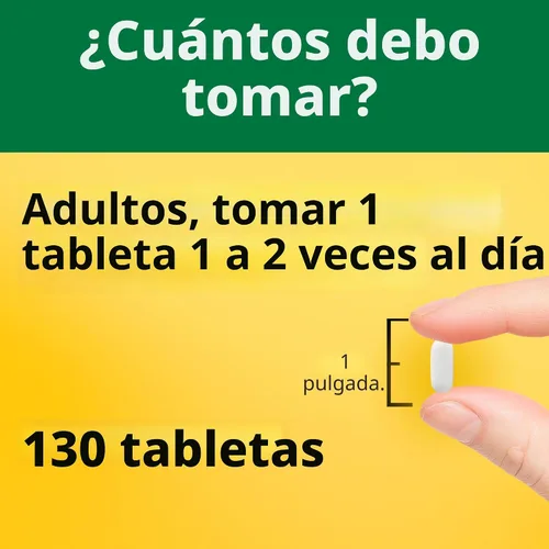 Vista 5 de Calcio Nature Made de 500 mg con vitamina D3, suplemento dietético para el apoyo óseo, 130 tabletas