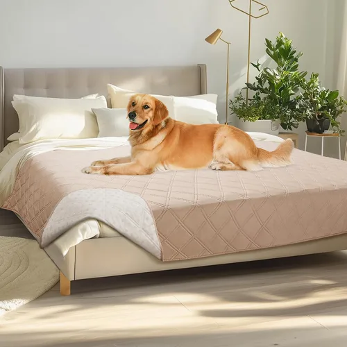Vista 11 de Luciphia Funda de sofá 100% impermeable para perros, antideslizante, protector de sofá para mascotas, tapete para sofá, cachorro y gatos, con parte