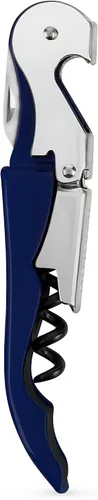 Vista 18 de True Truetap Sacacorchos de camarero de doble bisagra, abridor de botellas de vino de acero inoxidable con cortador de papel de aluminio Negro
