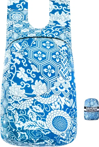 Vista 8 de Nanobag Mochila de viaje plegable ultraligera Daypack 16L para senderismo Negro