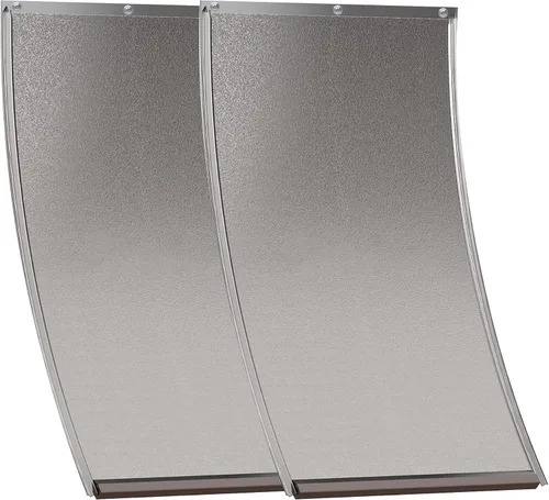Vista 13 de Solapas de repuesto extra grandes para puerta de perro con tornillos, compatibles con puertas de perro PetSafe Freedom PAC 11-11040, miden 13 1/8” x