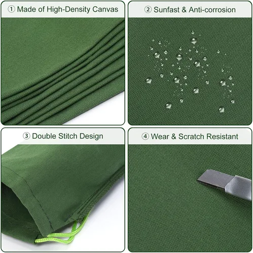 Vista 3 de PATIKIL Bolsa de arena de 4 x 6 pulgadas para inundaciones, paquete de 5 bolsas de arena largas de lona gruesa para inundaciones con banda elástica