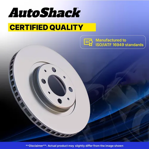 Vista 5 de AutoShack 11.65" (296 mm) Rotores de freno ventilados delanteros con recubrimiento de reemplazo para Nissan Altima 2013-2024, juego de 2 piezas