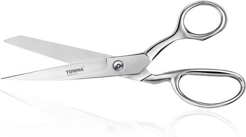 Vista 9 de TONMA - Tijeras de hilo profesionales [fabricadas en Japón] Tijeras de tela de 4.7 pulgadas para costura, tijeras japonesas SG-2 para polvo