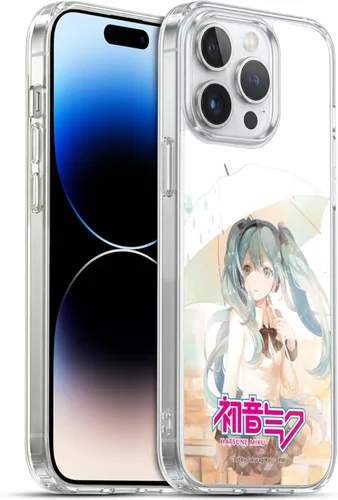 Vista 90 de Head Case Designs Licencia Oficial Hatsune Miku Gráficos Lindos Carcasa de Gel [Protección de Grado Militar] Compatible con Apple iPhone 7