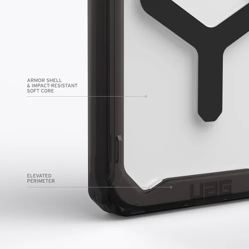Vista 3 de URBAN ARMOR GEAR UAG - Funda compatible con iPhone 15 Pro de 6.1 pulgadas, color negro y negro, imán integrado compatible con carga MagSafe