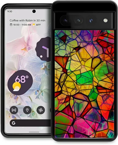 Vista 29 de CARLOCA Funda compatible con Google Pixel 7 Pro, increíble diseño de patrón de luz espacial nebulosa para niñas y niños, a prueba de golpes