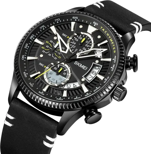 Vista 5 de Watch for Men- Classic Stylish Sports Fashion Casual Wrist Watch, Men Dress Watch Elegant Gift, 30M Waterproof, Auto Date Luminous Watch