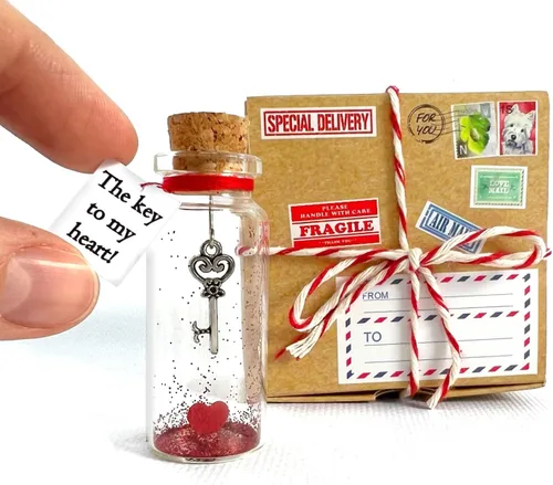 Vista 22 de Kseniya Revta Idea de regalo inspiradora con mensaje en una botella - Regalos elegantes para amigos y familia - Regalos únicos para novio y novia