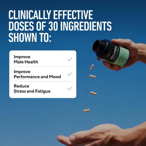 Vista 3 de Suplemento diario multivitamínico Legión Triumph, vitaminas y minerales para la ansiedad, la depresión, el estrés, sistema inmunológico, salud