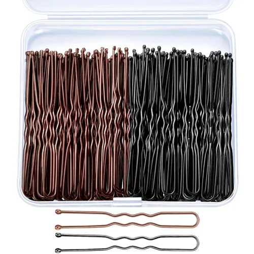 Vista 7 de TsMADDTs - 100 horquillas para el cabello en forma de U, para mujeres y niñas con caja (dorado, 2.4 pulgadas)
