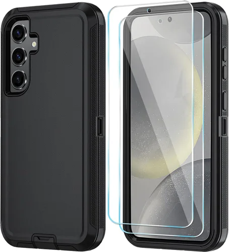 Vista 11 de ONOLA Funda para Samsung Galaxy S24+ / Funda S24 Plus con protector de pantalla HD [No es compatible con S24 / S24 Ultra], Funda de teléfono Vino
