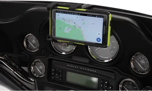Vista 5 de Ciro 50317 Soporte para Smartphone/GPS (Montura negra sin cargador para modelos de Touring Flht/Flhx)