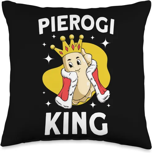Vista 5 de Pierogi Maker Filled Dumplings Pierogi Gift Lover King Polish Pierogi - Almohada de 18 x 18 pulgadas, multicolor