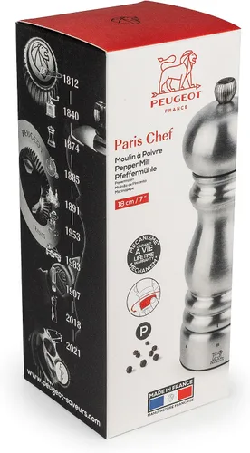 Vista 3 de Peugeot - Molinillo de pimienta manual Paris Chef u'Select - Molinillo ajustable - Acero inoxidable
