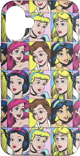Vista 22 de Funda para iPhone 16 Disney Princesses Pop Art Princess Retratos