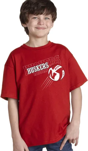 Vista 10 de CornBorn Camisetas de voleibol de Nebraska para niños jóvenes Elige tu diseño