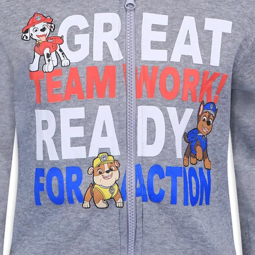 Vista 6 de Paw Patrol Nickelodeon Marshall, Rubble and Chase - Paquete de 2 sudaderas con capucha para niños pequeños y pequeños, color azulblanco