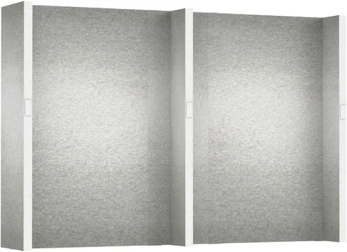 Vista 38 de EverPanel - Kit de pared modular de 7 x 7 pies, color azul oscuro SoundSorb con ribete negro, divisor de habitación, paneles de pared entrelazados