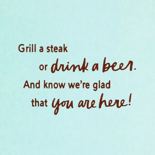Vista 4 de Hallmark Tarjeta de cumpleaños para hombre (Barbacoa) (5RZB2036)