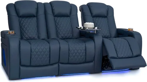 Vista 40 de Seatcraft Virtuoso 365 - Asiento de cine en casa (3 unidades), color ébano