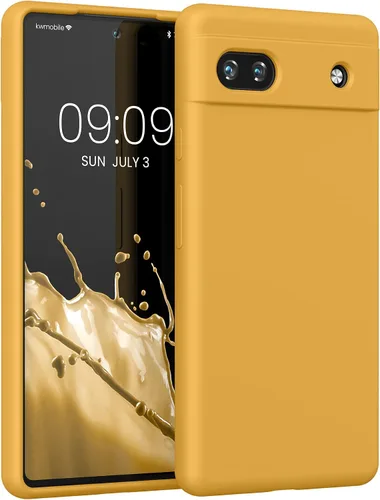 Vista 297 de kwmobile Funda Compatible con Google Pixel 6 Pro - Funda de Teléfono de Silicona TPU con Acabado Suave - Azul Caribe