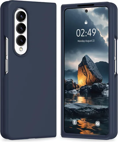 Vista 9 de Funda para Samsung Galaxy Z Fold 4, funda de silicona para Galaxy Z Fold 4 de silicona suave líquida Slim Fit a prueba de golpes Funda protectora