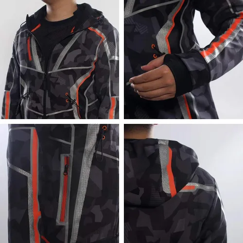 Vista 6 de Rulercosplay Super Hero Sudadera con capucha de Tony Stark 11 réplica de chaqueta de cosplay - Versión Deluxe