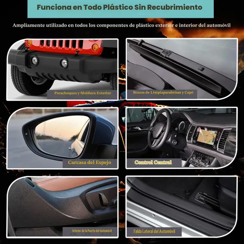 Vista 3 de Plastic Restorer for Cars, Plastic Clarify Spray for Black Trim & Vinyl