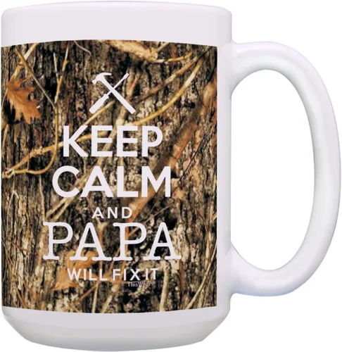 Vista 10 de Taza de té o café para regalo de cumpleaños con texto "Keep Calm and Nana Will Take Care of It", Rojo