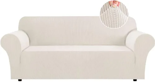 Vista 53 de Funda para futón Flamingo P de gran elasticidad sin brazos - Funda para sofá futón de tamaño completo y queen, de jacquard suave y grueso