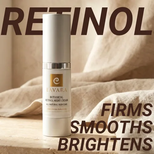 Vista 2 de Crema de noche orgánica de retinol, antienvejecimiento para la noche crema hidratante facial natural con ácido hialurónico, manteca de karité y aloe