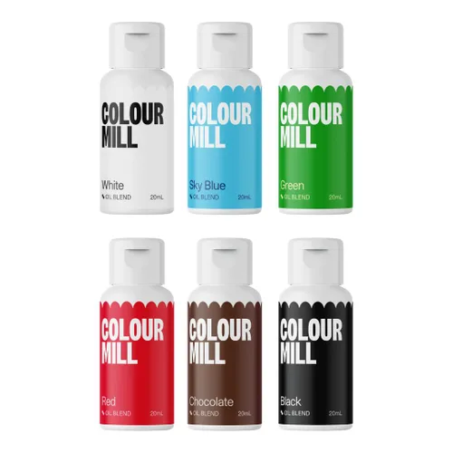 Vista 19 de Colour Mill Colorante para alimentos a base de aceite, 20 mililitros. Cada uno de 6 colores: Baby Blue, Navy, Royal, Sky Blue, Teal y Tiffany