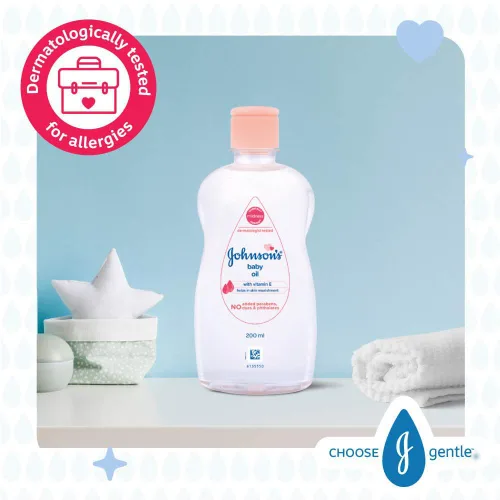 Vista 8 de Johnson's Baby Aceite con Vitamina E (200Ml) 200Ml Transparente