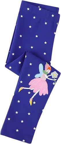 Vista 6 de KISSOURBABY Leggings para niñas pequeñas, pantalones elásticos de moda, pantalones cómodos