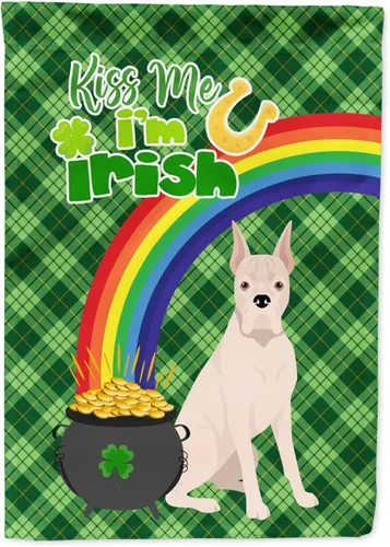 Vista 195 de Caroline's Treasures WDK4731GF - Bandera decorativa para jardín del día de San Patricio, color negro y tostado, Airedale Terrier, para jardín