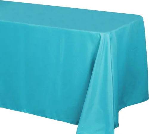 Vista 8 de BalsaCircle Mantel rectangular de poliéster negro de 90 x 156 pulgadas para bodas, fiestas, eventos, cocina, comedor