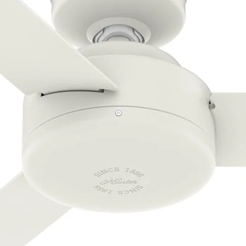 Vista 7 de Hunter Ventilador de techo interior contemporáneo con acabado blanco mate de 52 pulgadas con 3 aspas (renovado)