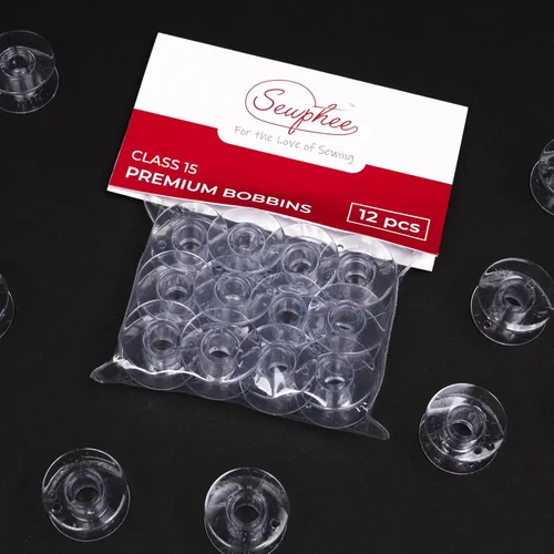 Vista 7 de 12 piezas de bobinas para máquina de coser - Bobina de clase premium 15 - Compatible con accesorios de máquina de coser Singer - Bobinas de plástico
