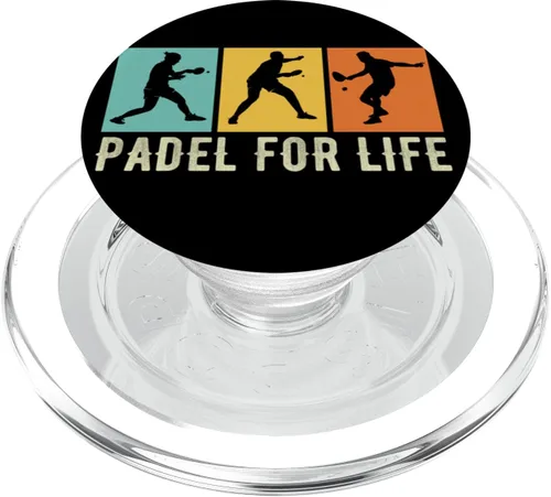 Vista 7 de Padel Paddle Paddleball Racquet Ball Tennis PopSockets Adhesive PopGrip