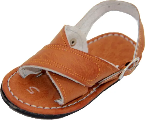 Vista 4 de Sandalias mexicanas Huarache para niños, sandalias de piel mexicana auténtica para niños pequeños
