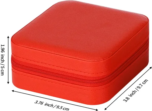 Vista 2 de LETURE Joyero pequeño organizador de 3 piezas para viajes, mini organizador portátil de joyería de viaje, caja de almacenamiento para anillos