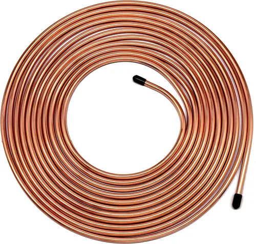 Vista 10 de Kit de ensanchamiento de línea de freno MuHize - Actualizado de 3/16 Pulgadas 25 Pies de tubo de freno de cobre resistente a la corrosión para Jeep