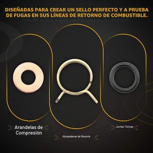 Vista 5 de Kit de línea de retorno del inyector de combustible diesel, apto para Ford