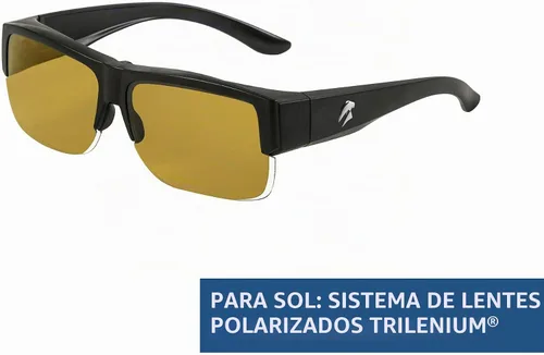 Vista 4 de Eagle Eyes 3in1 SuperSight Interchangeable Magnetic Multi-Lens System - Sun/Night/Computer - Polarized/UV and Blue Light Blocking Lenses